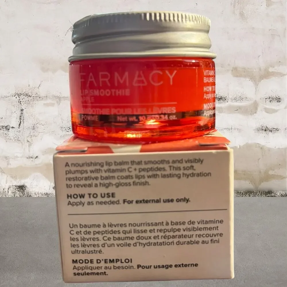 Farmacy Lip Smoothie Vitamin C + Peptide Lip Balm in Apple NIB